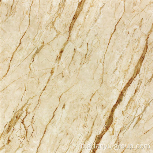 Piastrella in gres porcellanato effetto marmo marmorizzato beige